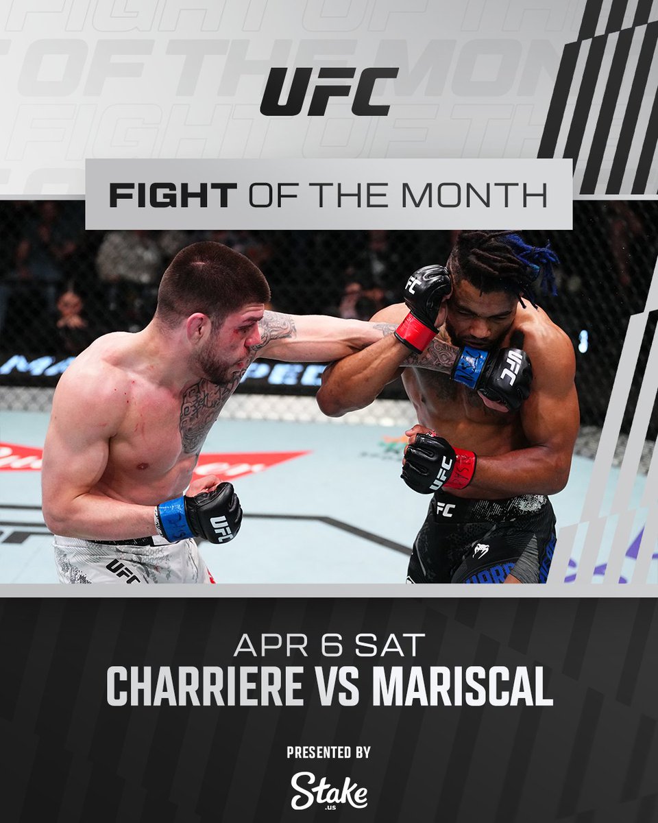 Neither of these should come as a surprise 👊 @BlessedMMA vs @Justin_Gaethje & Chepe Mariscal vs @Morgan_Chapa BOTH earned April's FOTM! [ B2YB @StakeUSA ]
