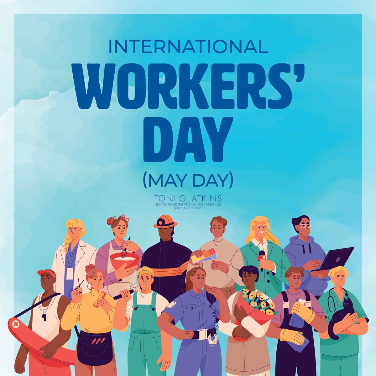 On #InternationalWorkersDay, we celebrate workers and the labor movement. Let’s continue building an economy that supports our workers. #MayDay