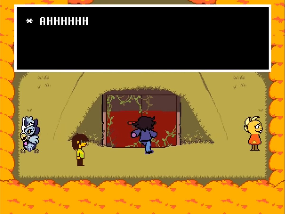 You just know Monster Kid and Snowy aren’t going to have any role in the main story of Deltarune because Toby didn’t even bother to give them actual side sprites 😭😭😭