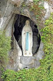 The month of May is dedicated to Our Bessed Mother
The statue within the rock cave at Massabielle in Lourdes, where Saint Bernadette Soubirous witnessed the Blessed Virgin Mary