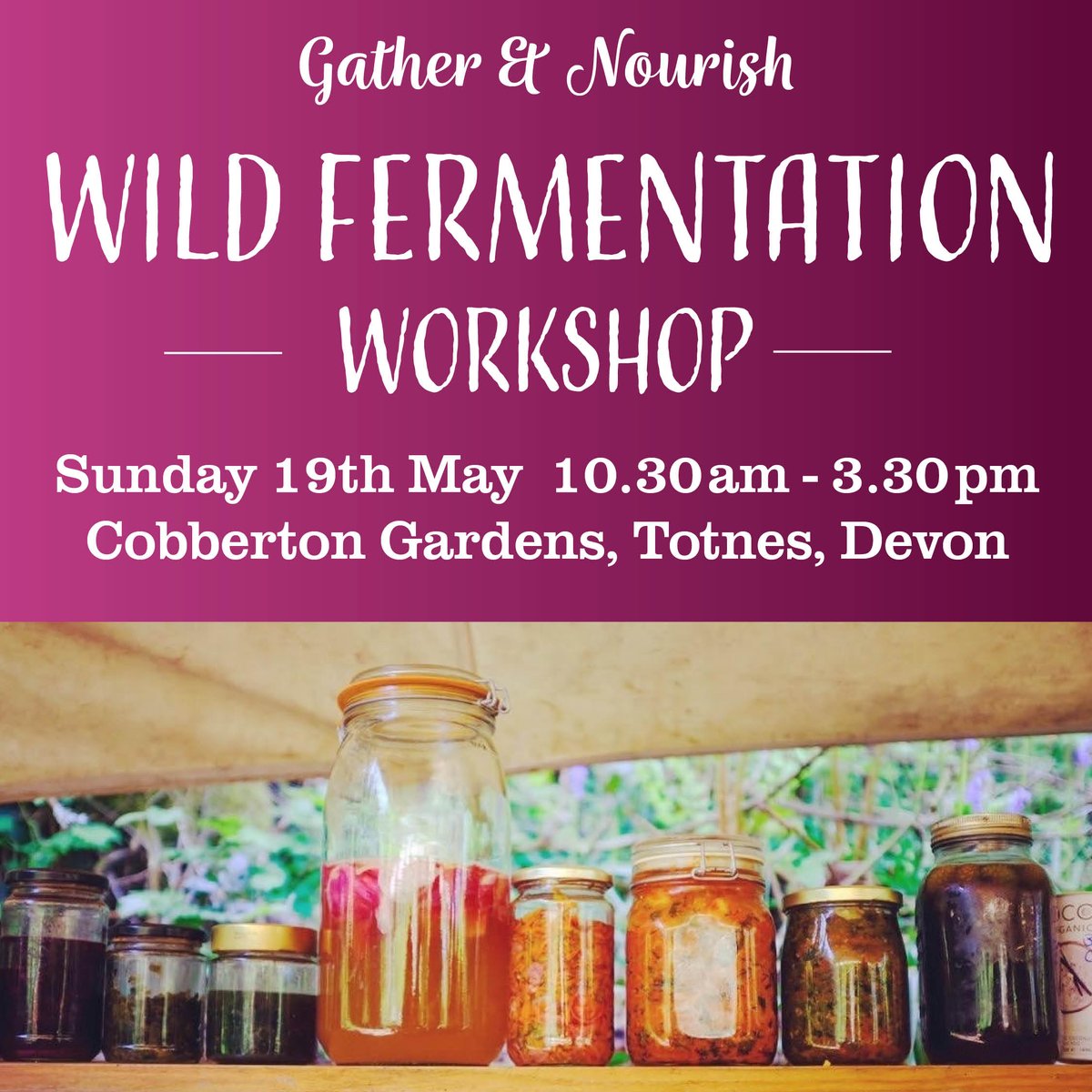 Join me for a foraging walk followed by a wild fermentation workshop at Cobberton Gardens and lunch incorporating wild and fermented foods and drinks. #Totnes #Foraging Tickets via Eventbrite: tinyurl.com/4n2b7zpb
