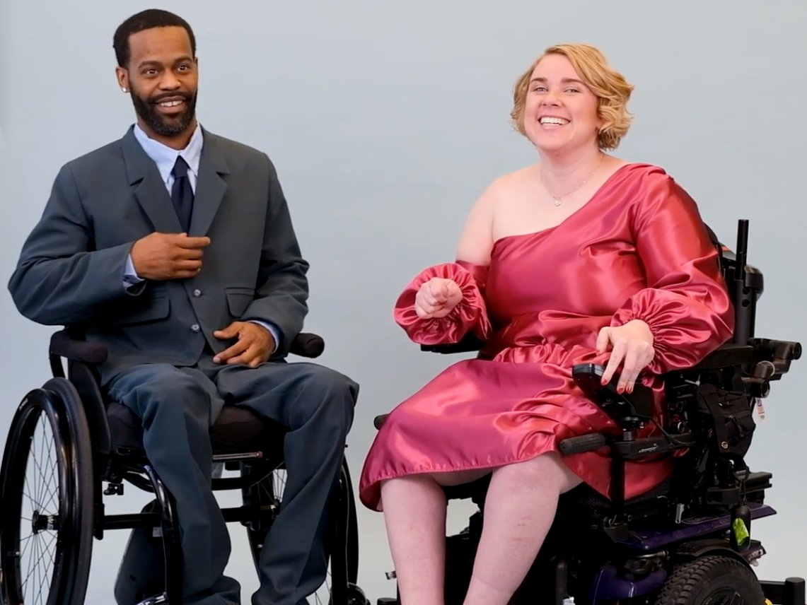 We had fun collaborating with <a href="/MIAD_edu/">MIAD</a> design student Zachary Scharrer on his capstone project, "Löwe," luxury, bespoke formal garments for users with physical disabilities. Senior Exhibition on view now until May 11th. See the process here: independencefirst.org/IndependenceFi…