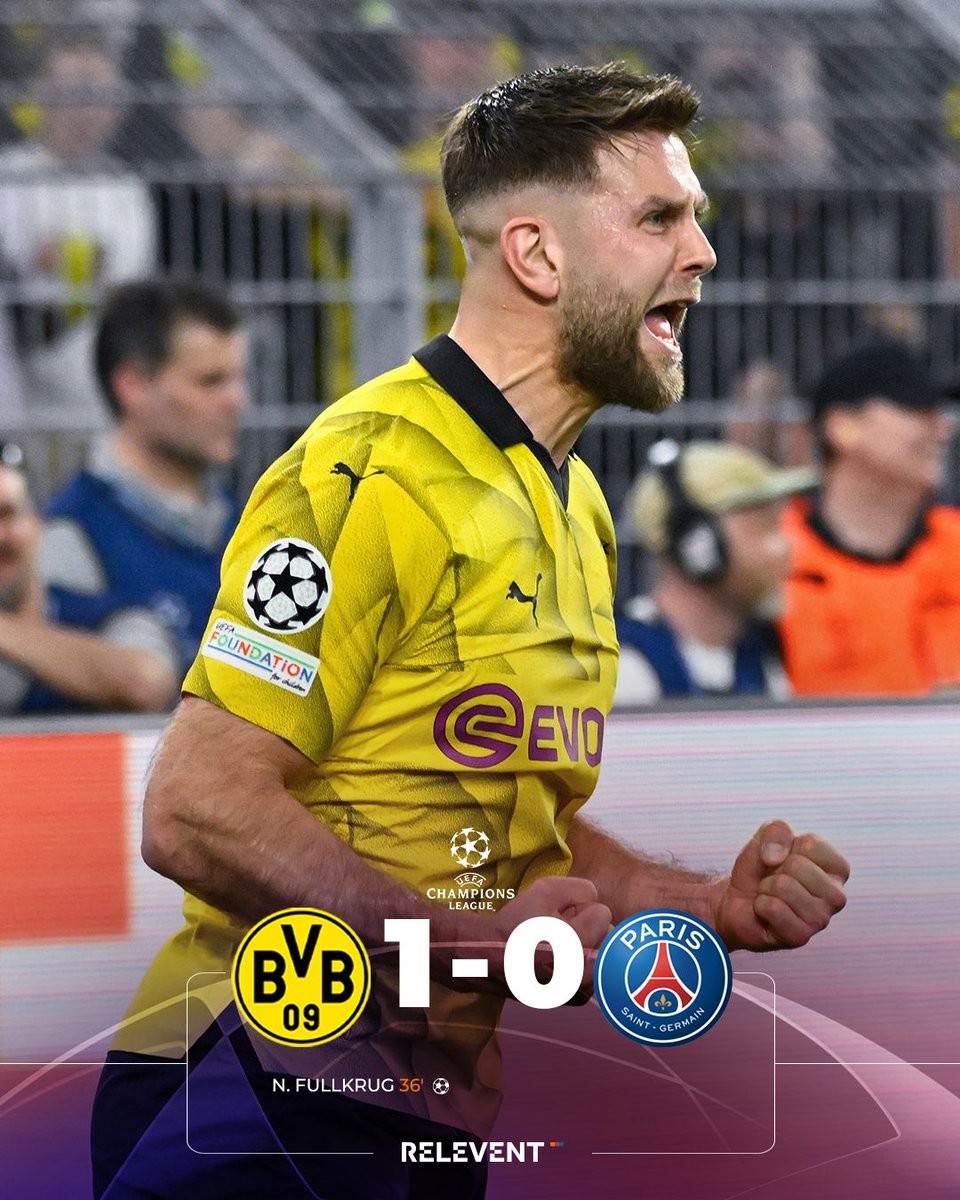 Dortmund finishes the first leg of this tie up 1-0. All to play for in Paris next week.