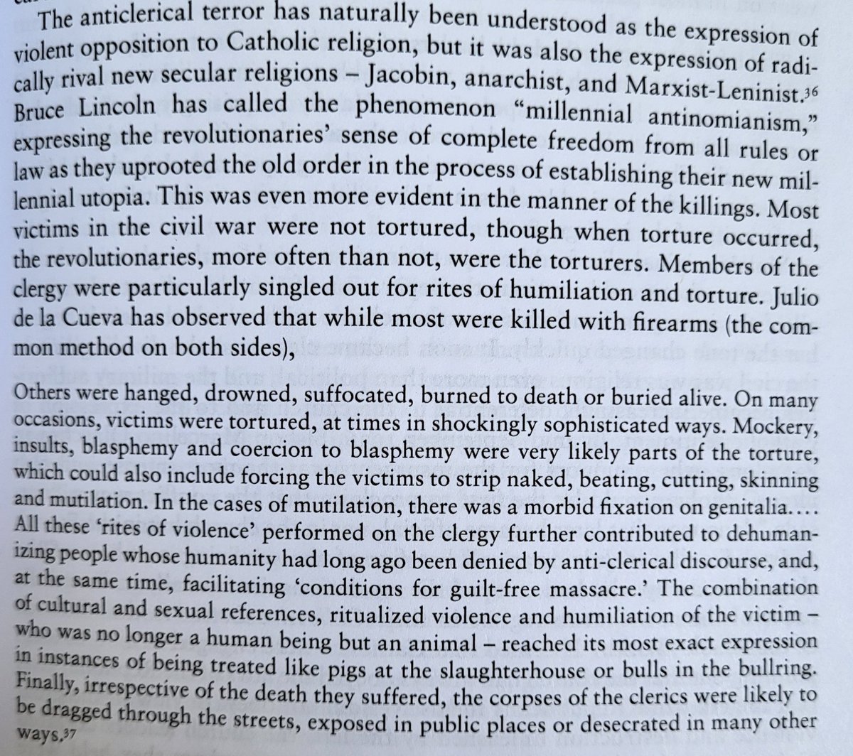 On the anti-clerical repression during the Spanish civil war: