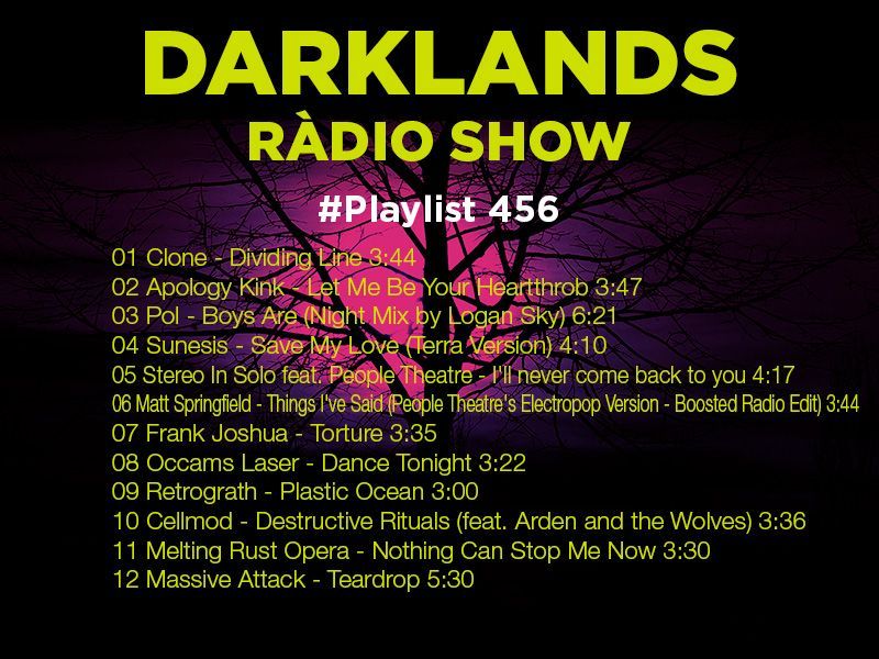 Aquí teniu la #Playlist del @DarklandsRadio Show d'avui 

Here's the #playlist of today's @DarklandsRadio Show #Darklands456 #DarklandsRàdioShow