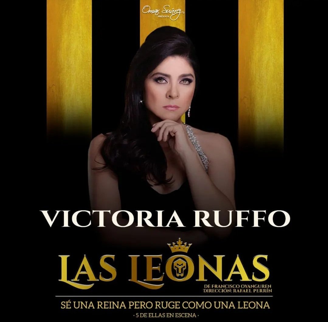 #Lasleonasteatro 
Te presentamos a la primera Leona, la reina de las telenovelas
#VictoriaRuffo @victoriaruffo31
Están list@s para escuchar su rugido??
Prepárate para disfrutar de #LasLeonas a partir del 9 de mayo en su tour por toda la República Mexicana.
🦁👑