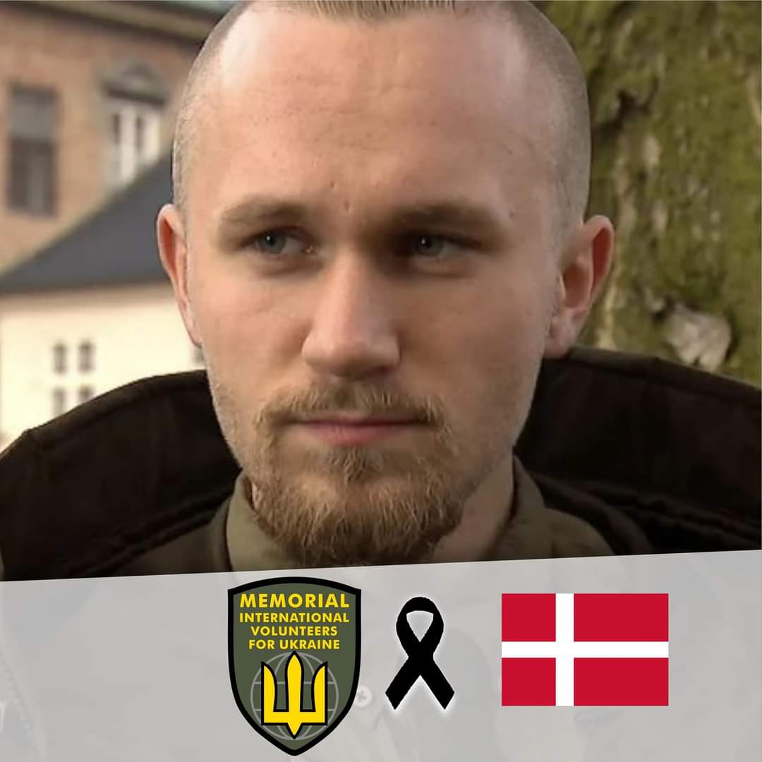 Our Beloved Danish Brother Oscar Alexander Koksvik Johansson, who had been serving in Ukraine as a Volunteer succumbed on the Battlefield. Honor, Glory and Gratitude To Our Brother. 2023!