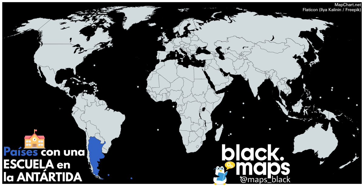 Países con una ESCUELA 🏫 en la Antártida 🇦🇷🇦🇶