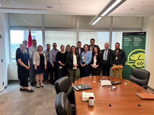 📸Andddd an update from Nature on the Hill 2024 today in Gatineau: AWA Board Member Cliff Wallis met with @ParksCanada CEO and senior staff. Thanks for representing AWA at #NOTH Cliff + Phillip!