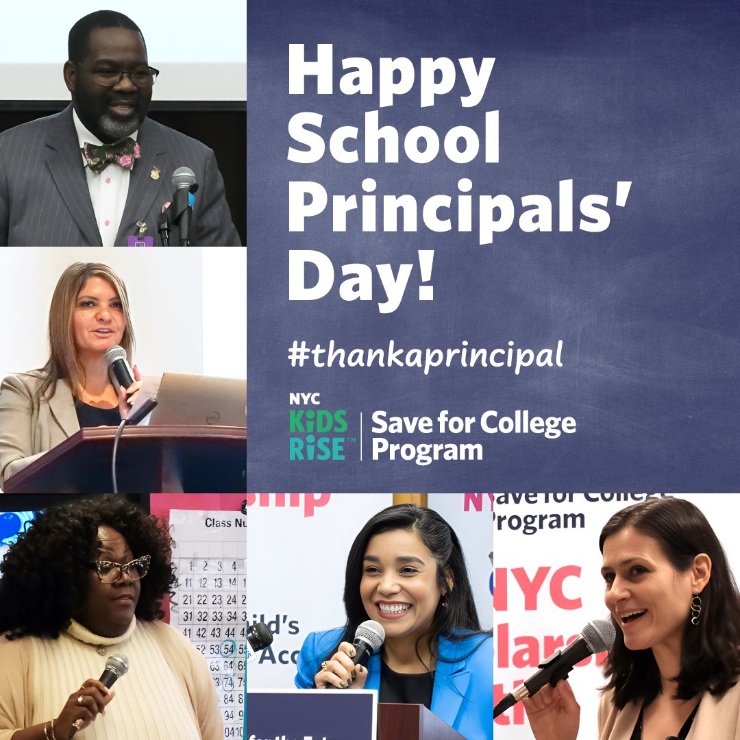 Thank you to the 1,000 @nycschools principals across NYC who inspire students, support families, and build community every day. We salute you and thank you for your leadership and partnership in helping build bright futures for our children. #SchoolPrincipalsDay #PrincipalDay