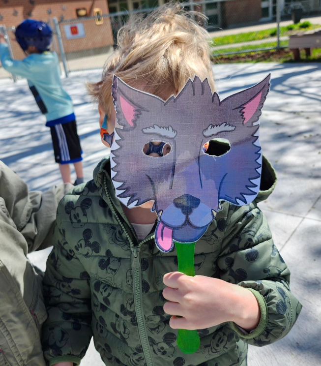 Our friends in Class 2 brought their Little Red Riding Hood play props outside to our outdoor play space and continued their literacy fun! #SpecialEducation #LiteracyPlayground