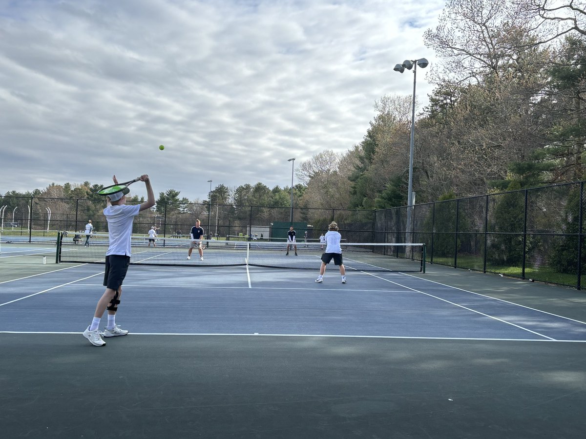 Boys Tennis takes on the Eagles of Plymouth North in a Patriot League match up.