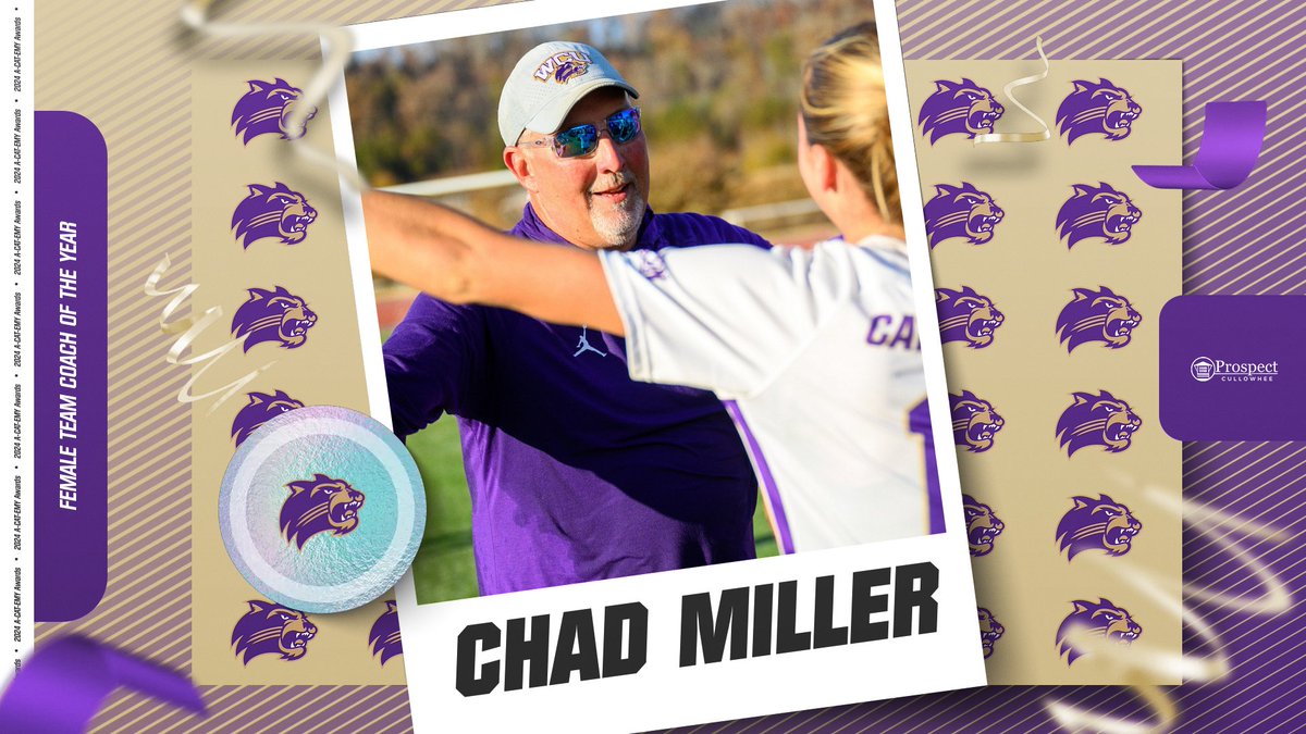 The Coach of the Year award recognizes the WCU coach who excelled in positioning their team to achieve success over the course of their seasons. Congratulations to Kerwin Bell @CatamountsFB and Chad Miller @catamountsoccer , our 2024 Coaches of the Year!