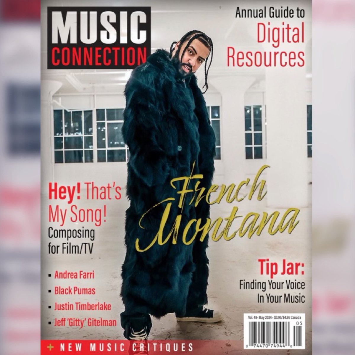 Go Check out my cover of the May 2024 edition of #musicconnection - Out Now!