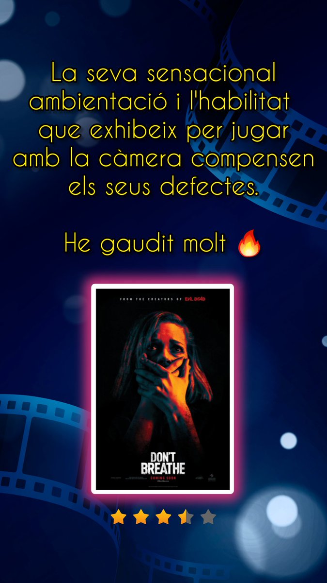 📽 Petita ressenya de 'Don't breathe' #cinema #dontbreathe
#fedealvarez

Entenc perquè Fede Álvarez ha estat l'encarregat de dirigir 'Alien: Romulus'.