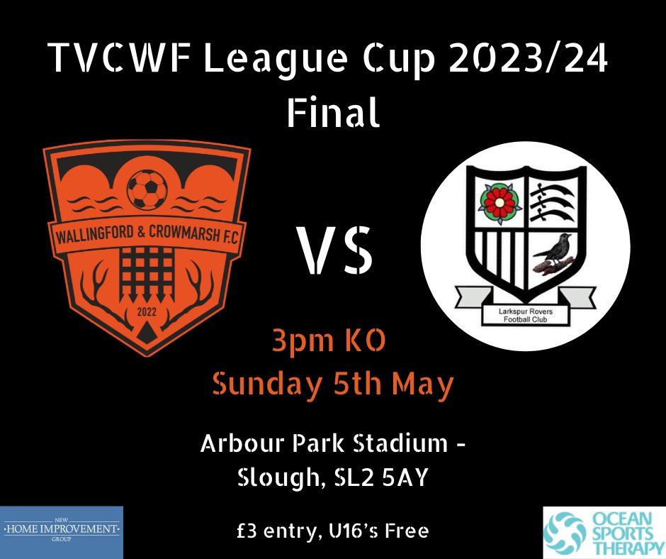 Sunday we face Larkspur Rover Ladies in the League Cup Final at Arbour Park Stadium 🏆 No plans this BH weekend? Come to support this amazing ladies team as we play the final game in what has been an incredible season 💪🏻 Your support, as always, is hugely appreciated 🧡#UTW
