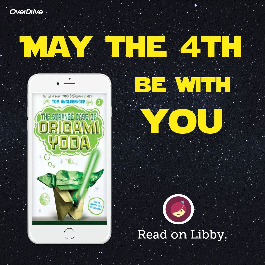 Get ready for #Maythefourth with #StarWars selections on the Libby app, free with your CMOR library card! #Maythe4thBewithYou #Libbyapp #freewithyourlibrarycard
