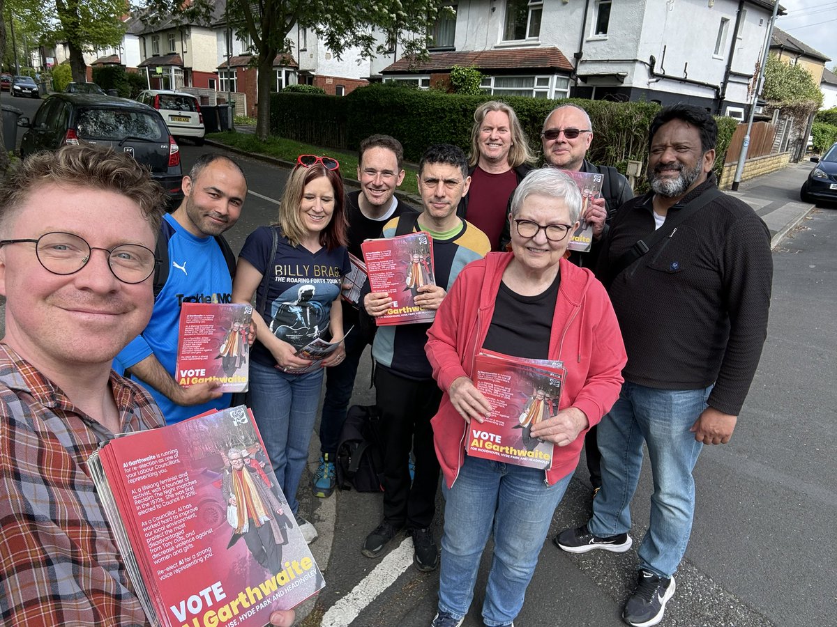 A huge thank you to all those who have helped us campaign in Headingley & Hyde Park this year. 🗳️ Polls open 7am! 🌹 Vote @TracyBrabin 🌹 Vote @Al_Garthwaite 🌹 Vote Labour!