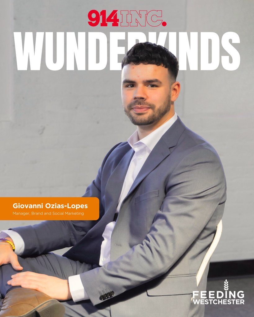 Meet Giovanni Ozias-Lopes, not just a proud member of 914INC. #WunderkindsClassof2024, but also our brilliant Manager of Brand and Social Marketing at Feeding Westchester! We couldn't be happier for his well-deserved recognition.