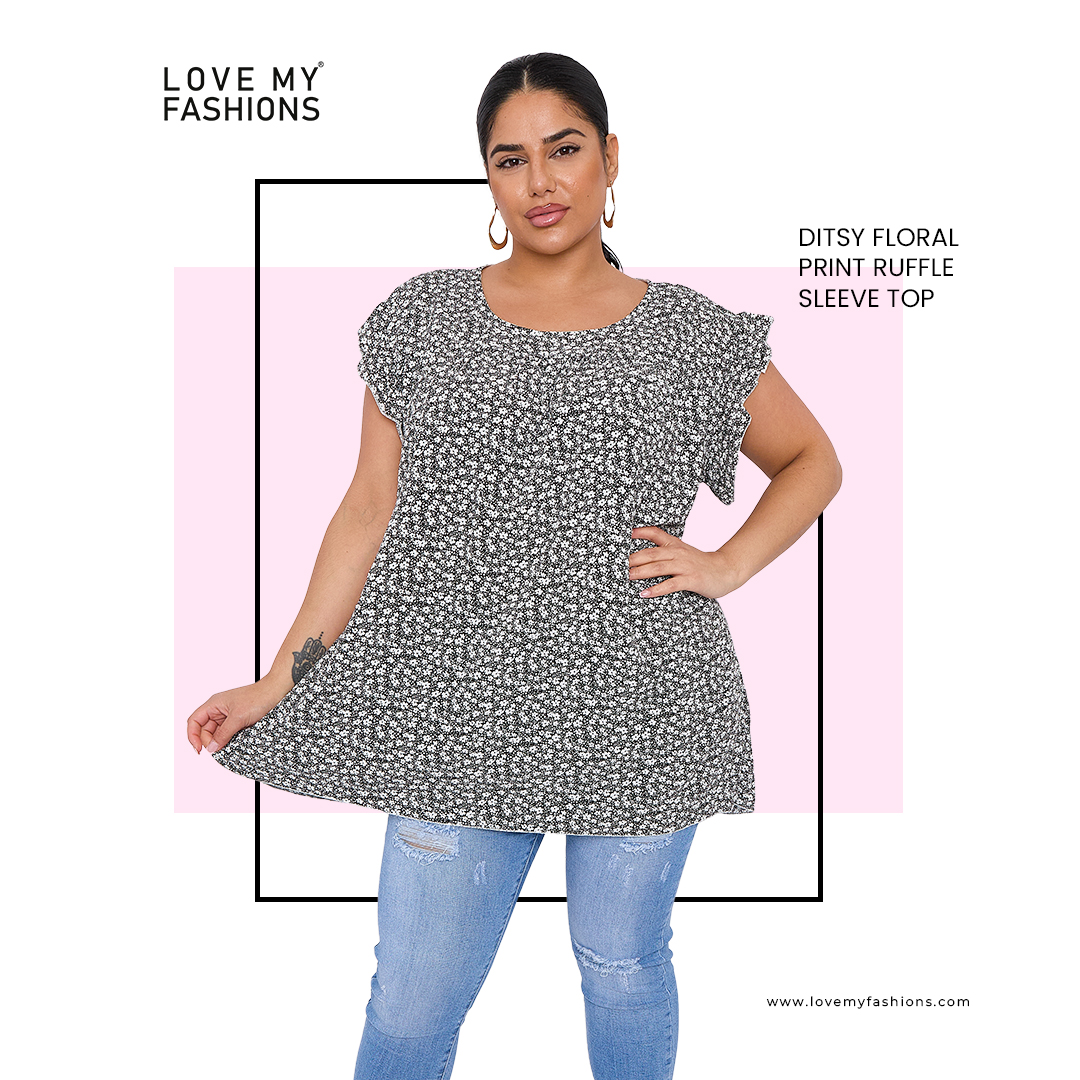 Elevate your floral game with our Ditsy Floral Print Ruffle Sleeve Top. Effortlessly chic for any occasion.

Buy Now: bit.ly/3Qpx3h0

#top #floralprint #womenstop #plussizefashion #lookoftheday #elegance #casualstyle #casualwear #latestfashion #lovemyfashions