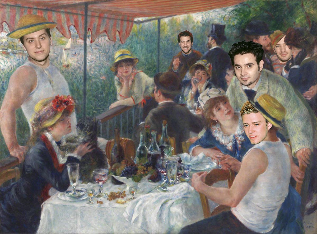 This month, we've made some changes to Renoir's Luncheon of the Boating Party. No one tell the curators, okay? #itsgonnabemay 🎨Pierre-Auguste Renoir, Luncheon of the Boating Party, between 1880 and 1881, Oil on canvas, 51 1/4 x 69 1/8 in., Acquired 1923.