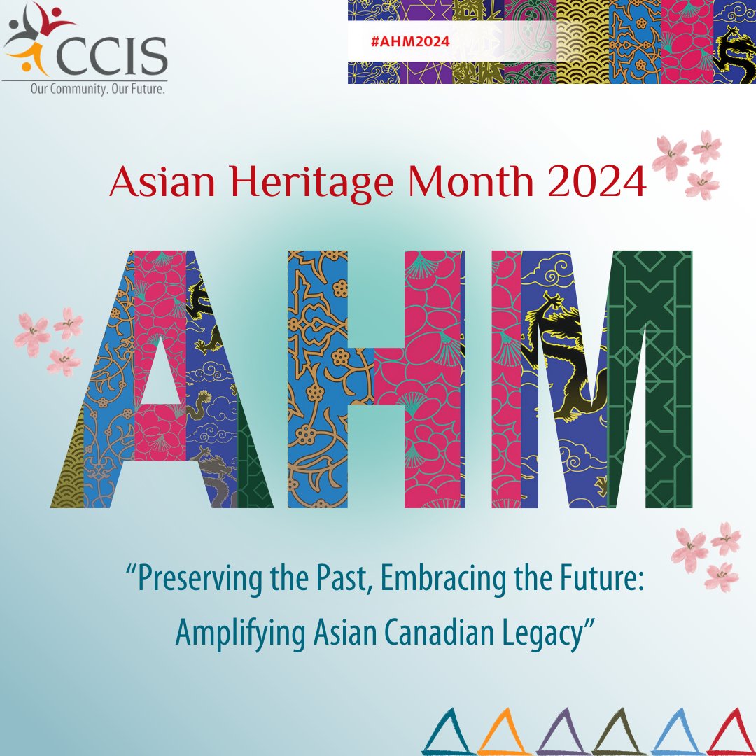 Happy Asian Heritage Month! 🌸🏮🎍🎏🎋 Let's celebrate the vibrant cultures and rich histories of Asian communities across Canada. 
#AHM2024 #AsianHeritageMonth #CelebrateDiversity #EmbraceTheFuture #YYC #CCIS #CCISAB