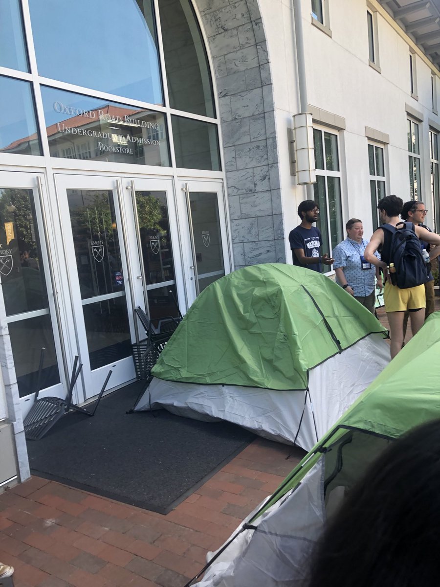 UPDATE: 80ish protesters have erected tents outside of the Undergraduate Admin building! 'Open Expressions' is threatening to call police again, but the community is steadfast.