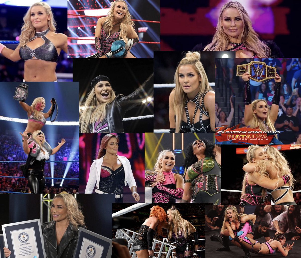 2x world champion
1x tag team champion
1st ever women’s mitb match
1st women’s royal rumble match
1st women’s tables match
1st women’s nxt underground
First 3rd generation female superstar in wwe
6x guinness world record holder (the most in wwe)
4th longest tenure in wwe
Over a…