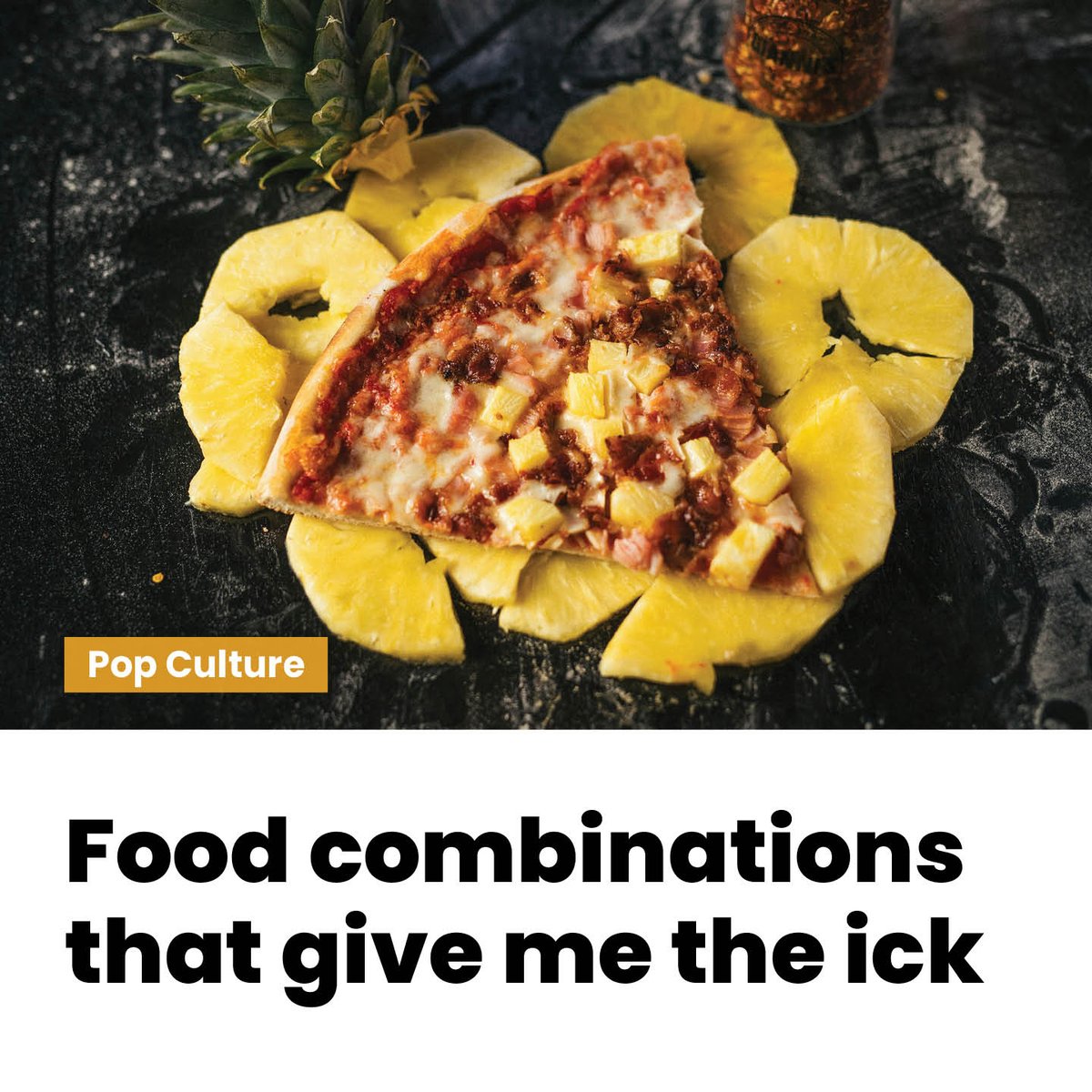 Runnermag's tweet image. #POPCULTURE: Food combinations that give me the ick

Who thought of making these? Why did these get popular?

#FoodCombinations #WeirdFood #ick
ow.ly/hh3250RuaHA