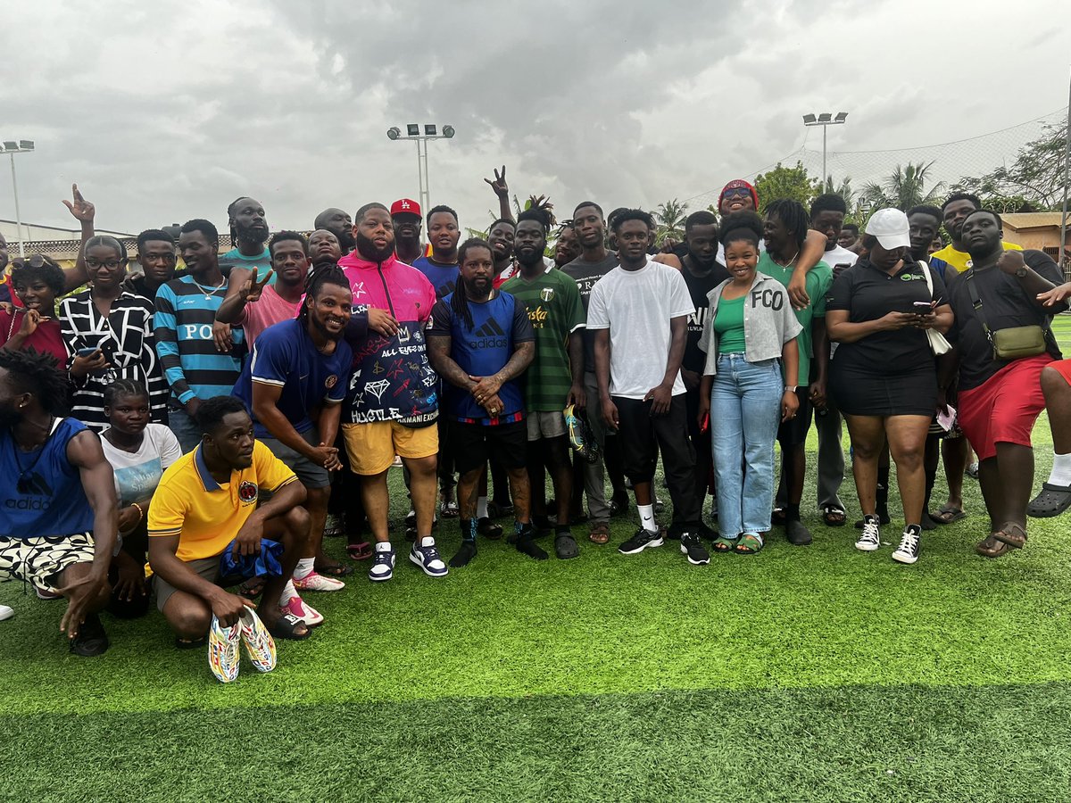 Spent a fun day with my workers on workers day. The Black Avenue Group & Infinite Hospitality inter company games . 102 staff in 5 companies . Team Oasis lounge beat the rest & won the cash prize & title for this year . Kudos to my work family (staff). Love & Appreciate u all. 🙏🏾
