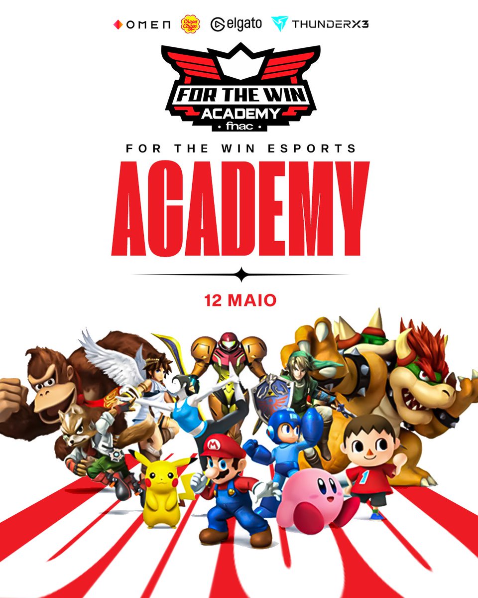 𝗦𝗵𝗼𝘄 𝗺𝗲 𝘆𝗼𝘂𝗿 𝗺𝗼𝘃𝗲𝘀! 🕹 As inscrições para a FTW Academy #10 de Super Smash Bros. Ultimate powered by @fnacportugal já estão abertas! 💥 Vemo-nos dia 12 no @IA_OFICIAL? 😎 👉 ftw.army/aca10fighters #ftwesports #ftwarmy #ftwfighters #ftwacademy #FNACFTW #OMENFTW…