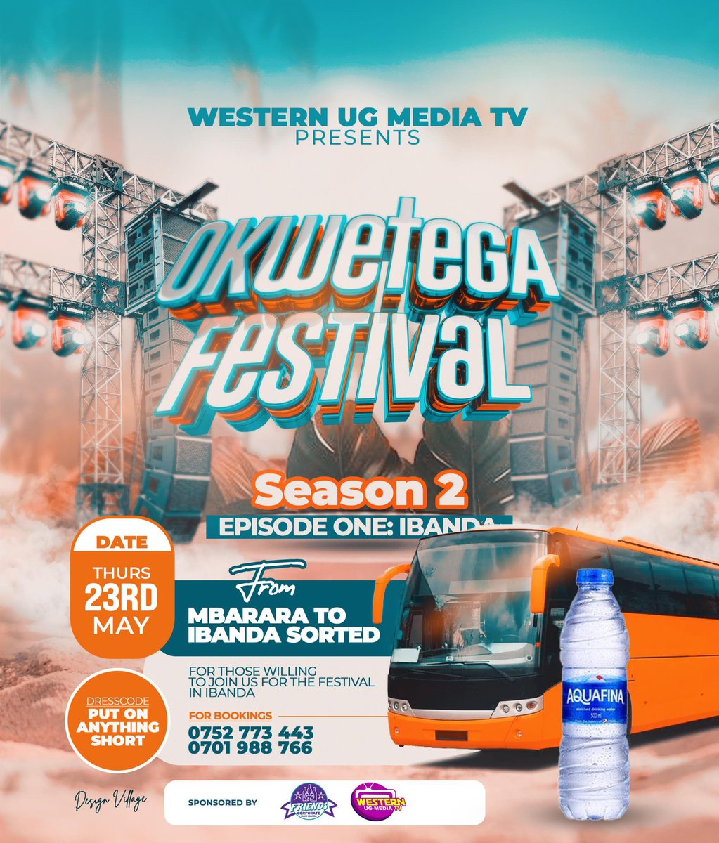 Who's ready to join us #OkwetegaFestivalseason2 in Ibanda on 23rd May ku Friends corporate club Ibanda tujja tujja