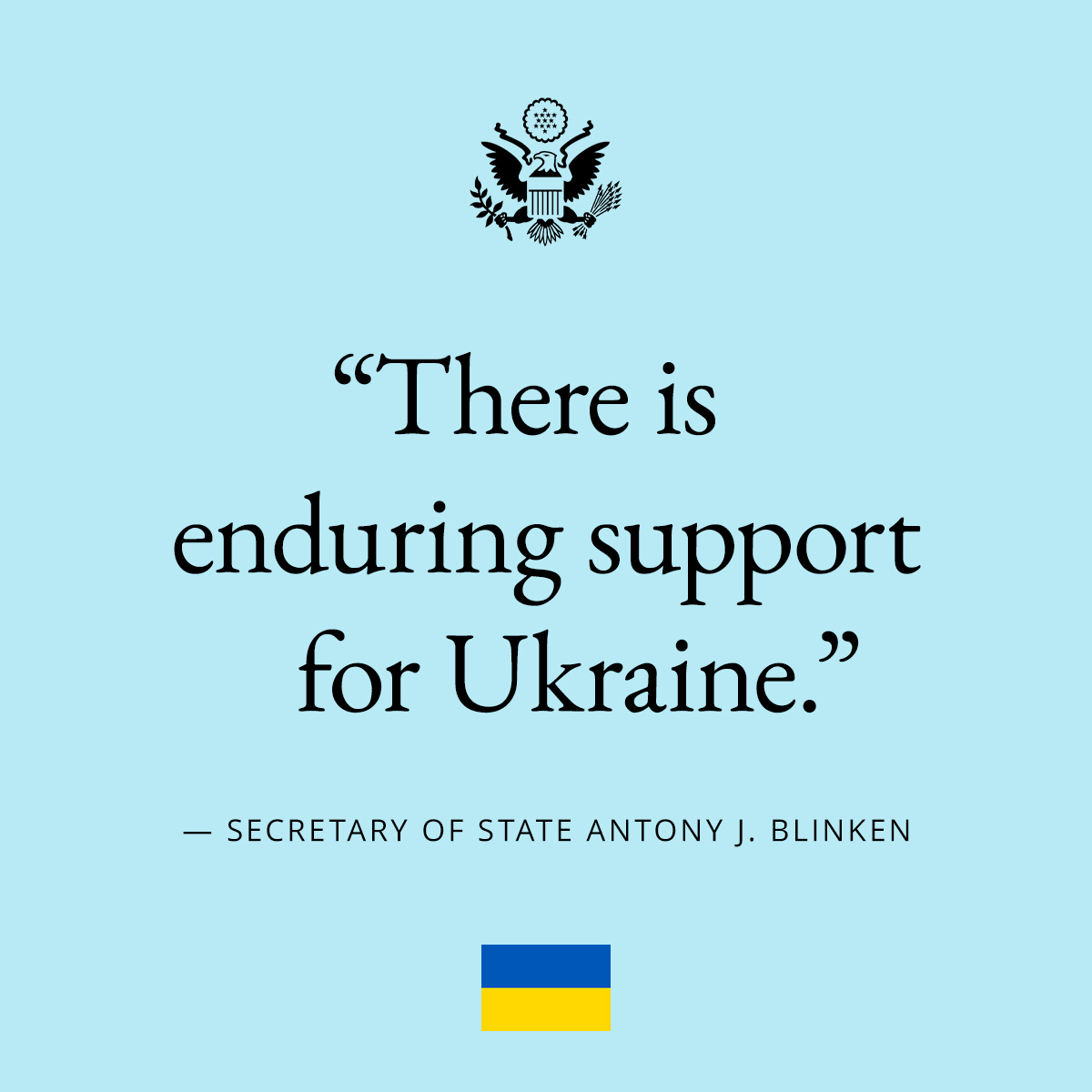 🇺🇸🇺🇦 As @POTUS said, we stand resolutely for democracy and freedom, against tyranny and oppression. We #StandWithUkraine.