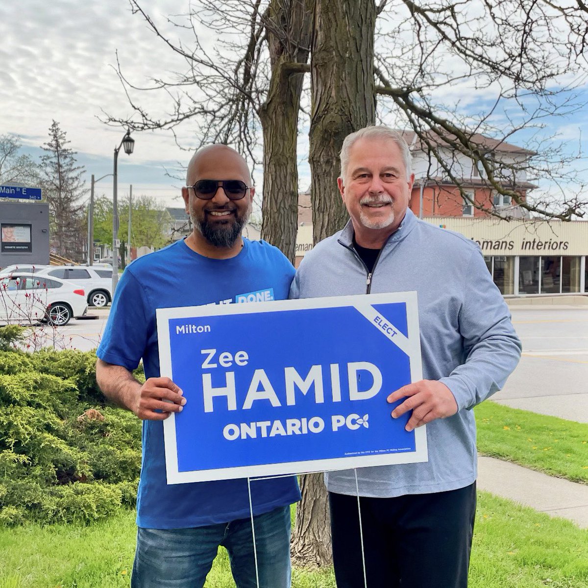 🗳️ Throughout this by-election, we’ve heard what’s most important to the people of #Milton. And from A to Zee, our @OntarioPCParty team will continue to have your back at Queen’s Park. On Thursday May 2nd, vote @zeeinmilton.