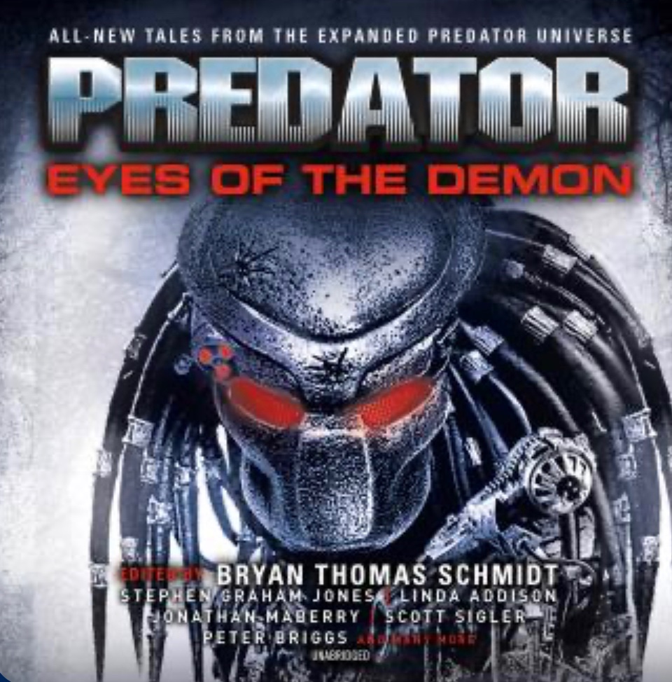 Listening to my guys @zombietardis and @AmmarAHabib1 in the @TitanBooks ‘Predator: Eyes of the Demon’ anthology! Great work and awesome contributions to the IP!