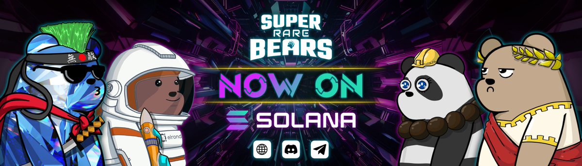 The SuperRareBears have found a new home on #solana.

12 SRB NFTS have been listed on one of  the world's biggest NFT marketplaces,  @MagicEden

#heywallet send 3 RARE to the first 100 retweets and comments

+500 traits, you will never be bored with these adorable 🐻…