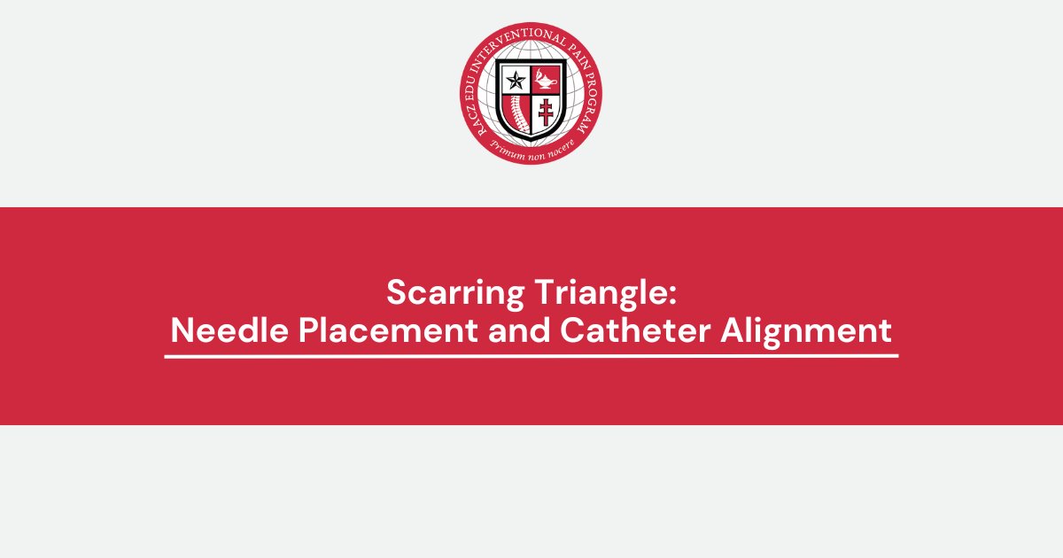 Interested in learning more about the Scarring Triangle and its respective entry sites and placements?

To access essential information for your interventional pain practice, head over to raczedu.com/scarring-trian….

#RaczEdu #RaczLibrary #MedicalEducation #FreeResources #Racz