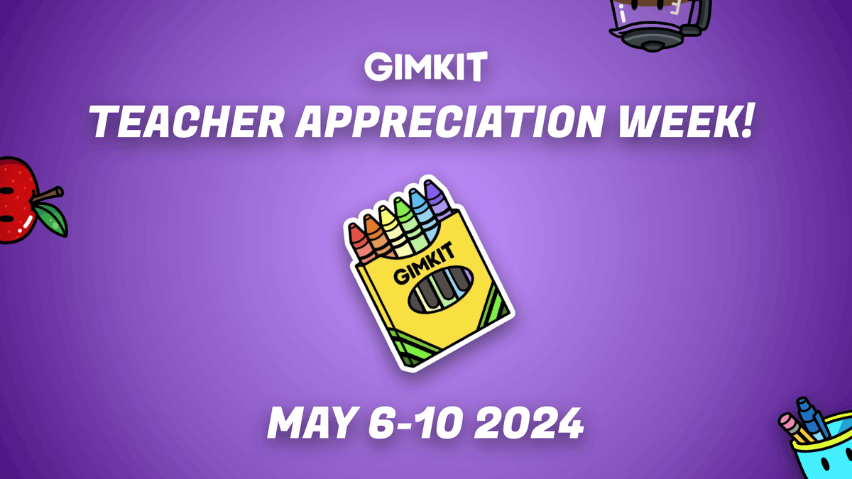 Teachers, next week is all about YOU! Get ready for a few surprises, including: - A brand new mode ✊🔙 - One of our most requested product updates ↔️ - A new teacher-exclusive Gim 🍎 - Daily GiveKit boost 👏 Can't wait to share everything starting Monday! 💜