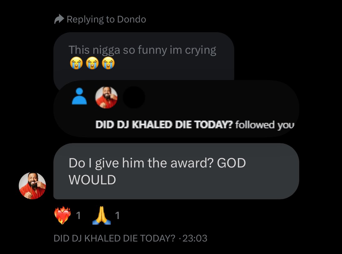 they got Did DJ Khaled Die Today for the gc😭😭