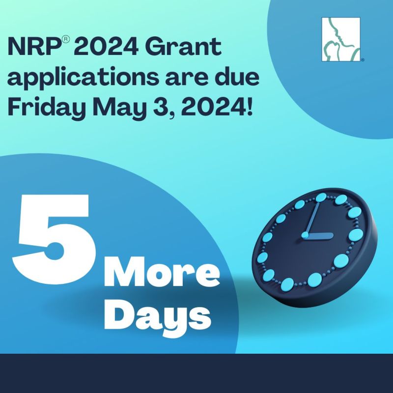 Time is running out! Apply now for one of the below grant opportunities offered by the Neonatal Resuscitation Program®: spr.ly/6011jJekD
#NRP #RQIforNRP #NeonatalResuscitation #NeonatalNurses #NeonatalResuscitationProgram #Neonatology