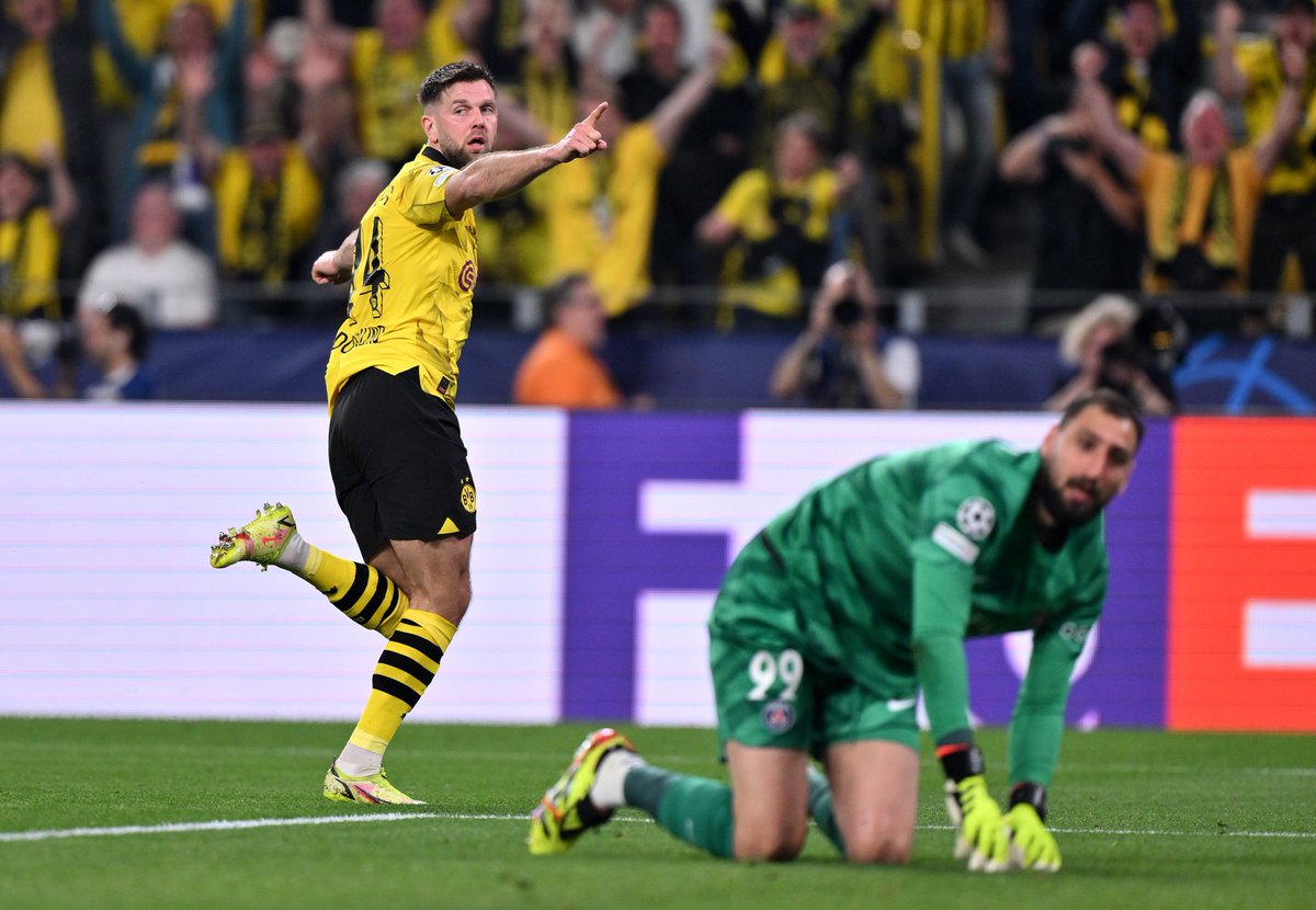 ¡FINAL EN ALEMANIA: BVB VENCE 1-0 AL PSG POR LA SEMI DE IDA DE LA #UCL! Füllkrug autor del gol. Llave abierta para la vuelta que se jugará el 7/5 en el Parque de los Príncipes. #BVBPSG