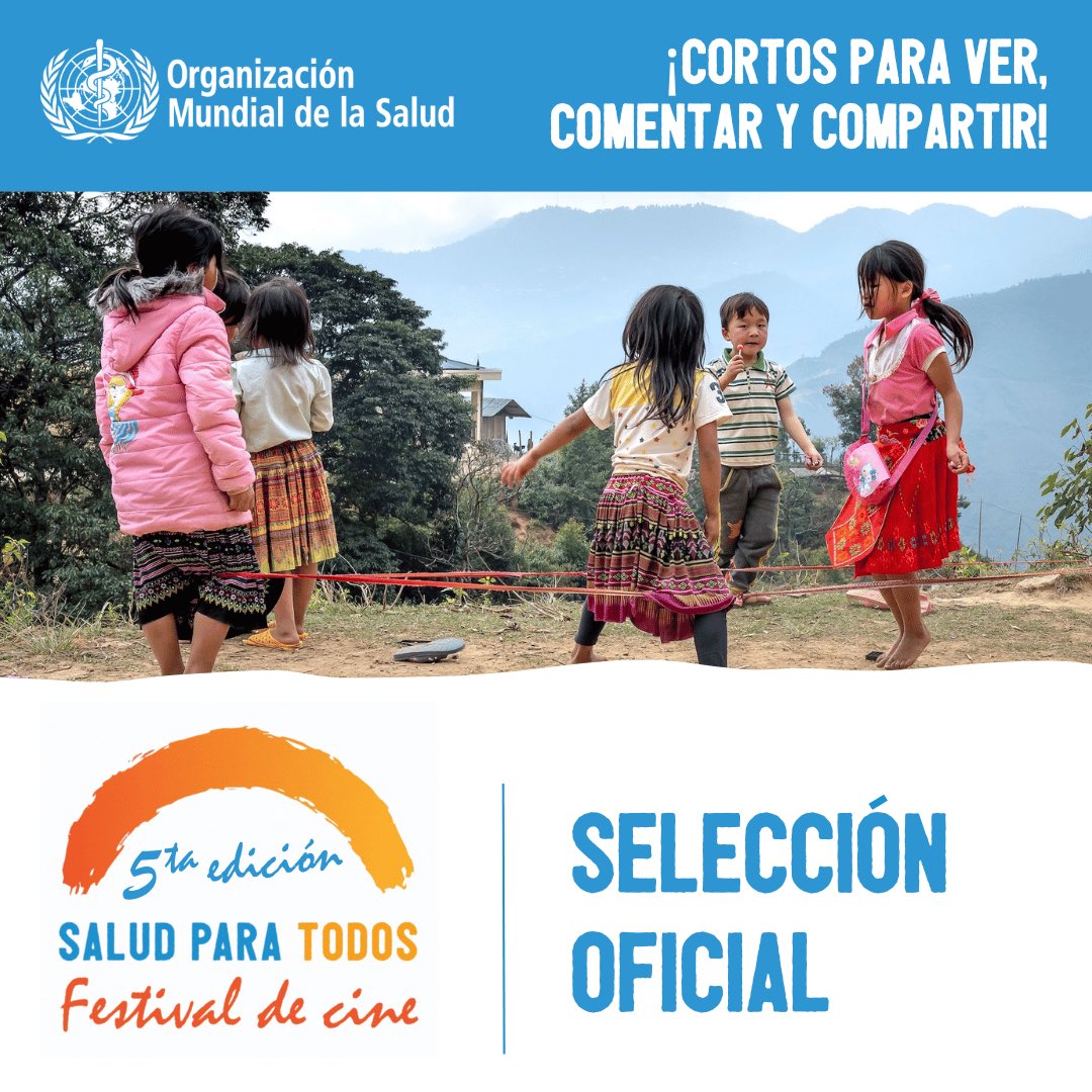Compartimos las 60 mejores películas 🎬 sobre salud, esperanza y humanidad seleccionadas para el Festival de Cine #SaludParaTodos de la OMS. ¡Mira, comenta y comparte! Explora la selección completa en: who.int/initiatives/he…