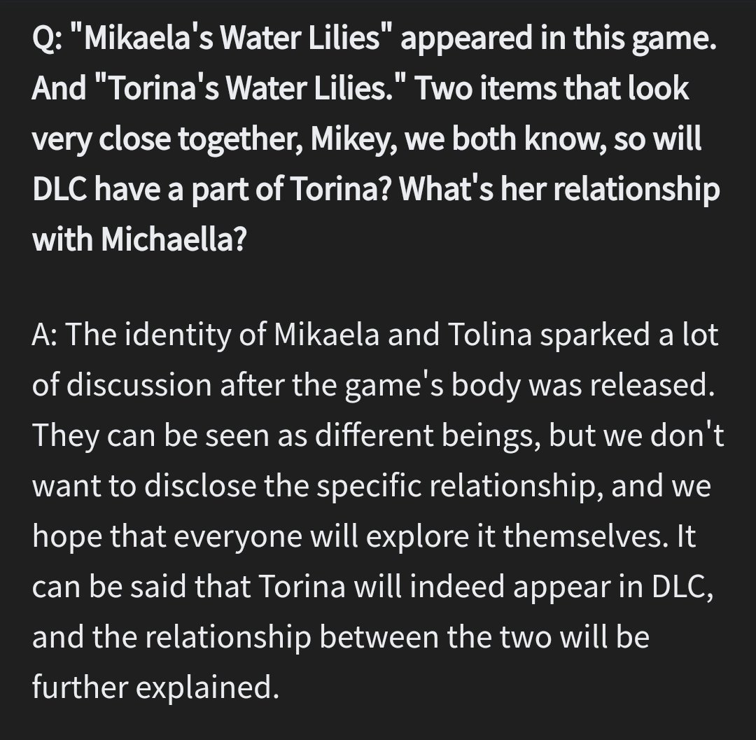 poor translation but seeing TRINA WILL INDEED APPEAR IN DLC is crazy to read. cant believe it !!! 😳🤯