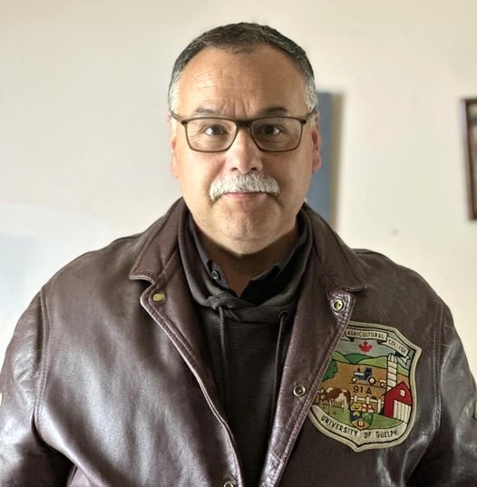 He may look the part of Hollywood Hunk here, but our man Ken Schiestel is simply celebrating #OAC150.

Ken may have been Class of '91, but that jacket looks amazing ... and fits perfectly.

We're so proud to have this South Bruce County lad on our sales team!

@UofGuelphOAC @uofg