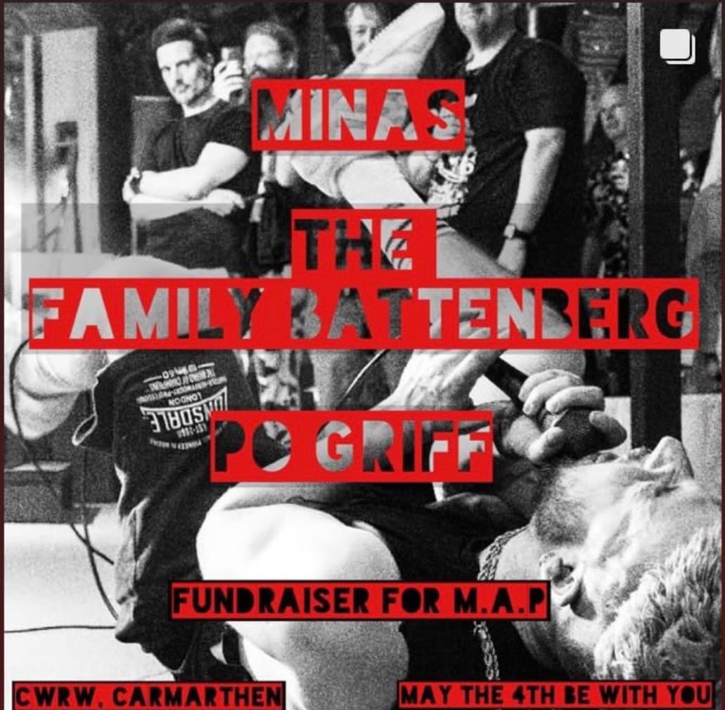 This Saturday we are hosting Minas The Family Battenberg Po Griff at CWRW!! Artists that are pushing boundaries, breaking down barriers and moving Welsh music forward. This line up is one that doesn’t want to be missed!! All money goes to Medical Aid for Palestinians ❤️