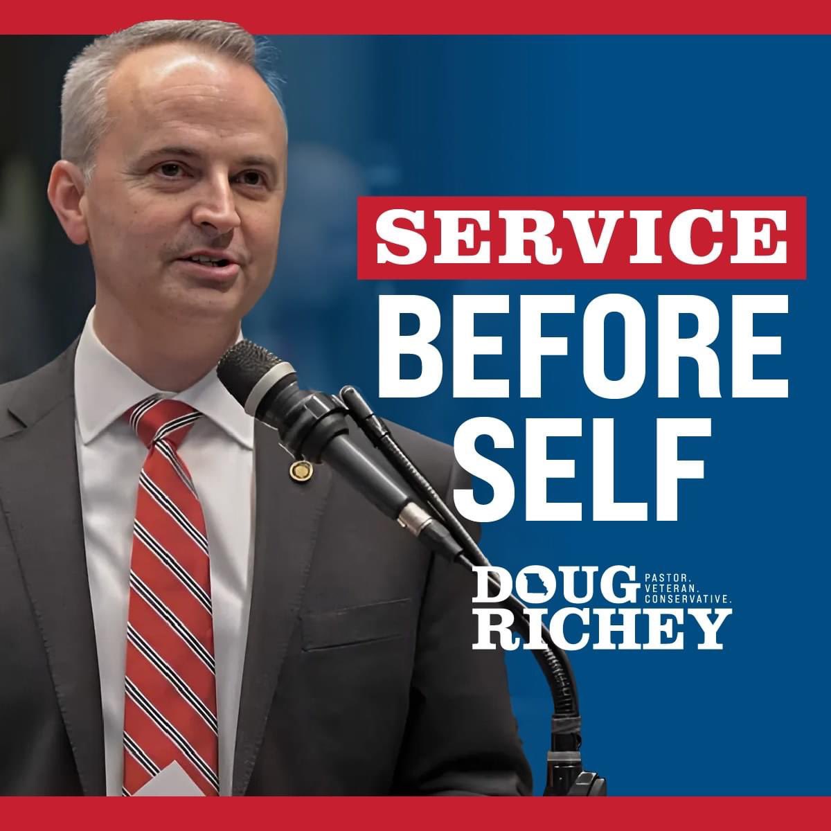 As a local pastor, veteran, and law enforcement chaplain, it is important to me to put service before self in order to help others. I'm running for the State Senate to continue serving you, and to deliver conservative results at the State Capitol. Learn more:…