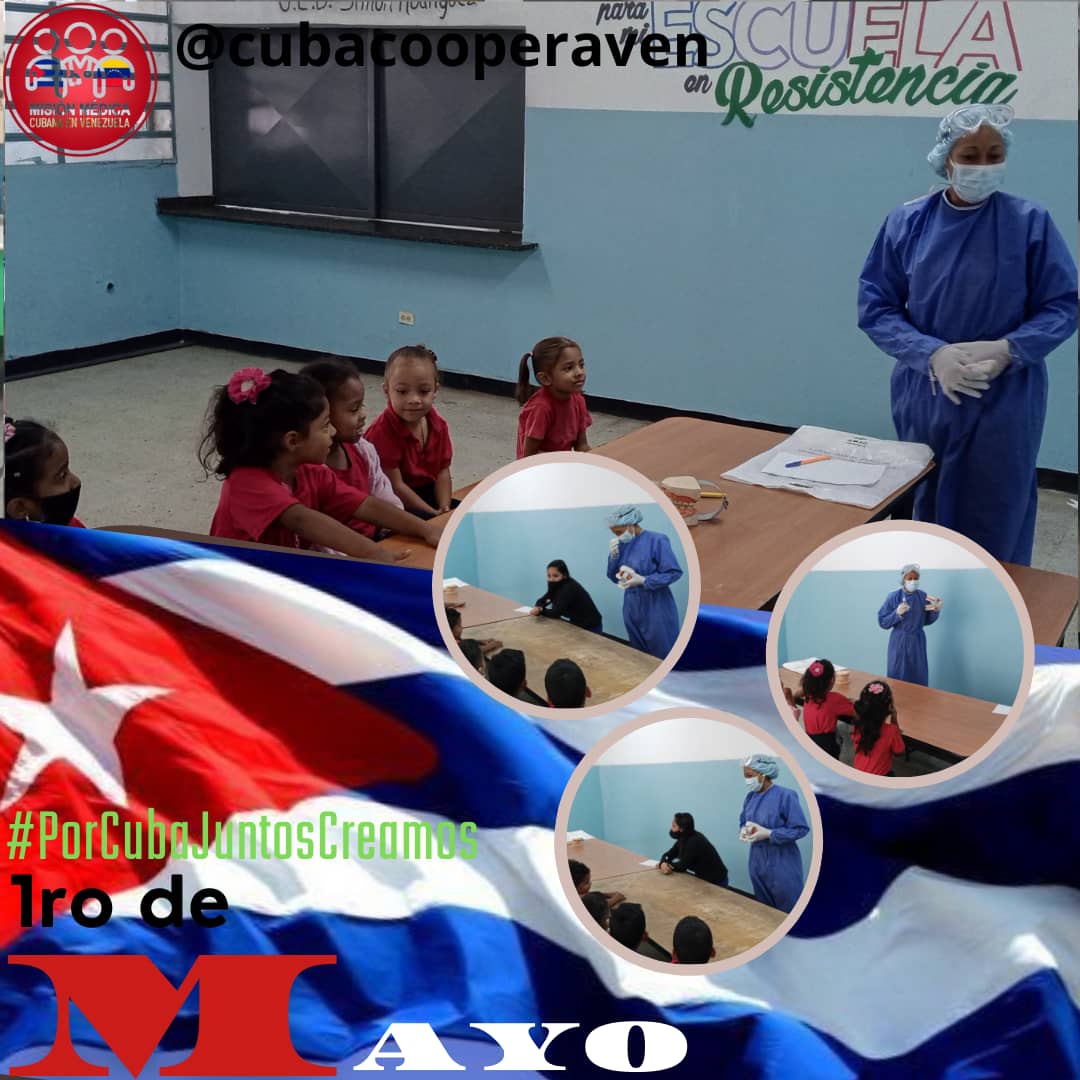 #VivaEl1roDeMayo ,#CubaViveyVence ,#CubaCooperaveTR ,#CubaCooperave_C ,#Portuguesa, #CDI Trino Melean