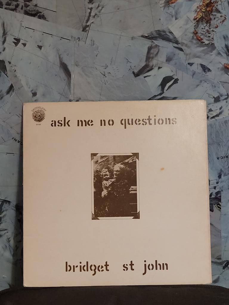 Ask Me No Questions - Bridget St. John. 1969, Dandelion Records. Letting the evening wind down with Bridget #NowPlaying