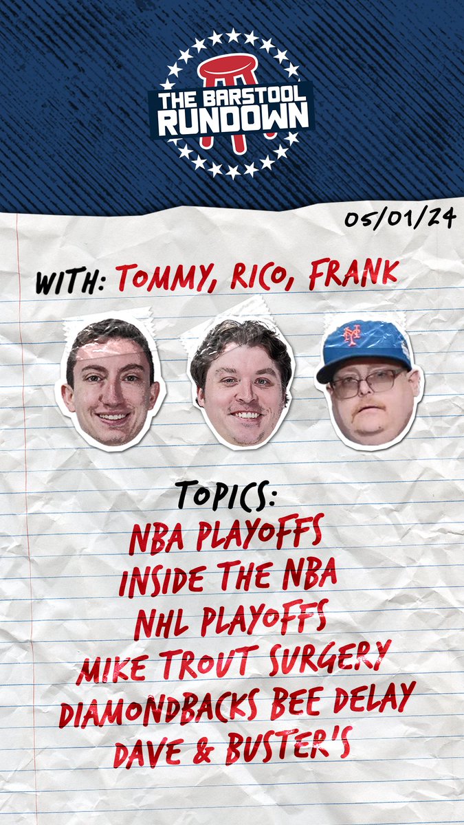 The Knicks and Sixers are Destined for Game 7 6:30 PM EST #BarstoolRundown

@TomScibelli @Return_Of_RB @NjTank99