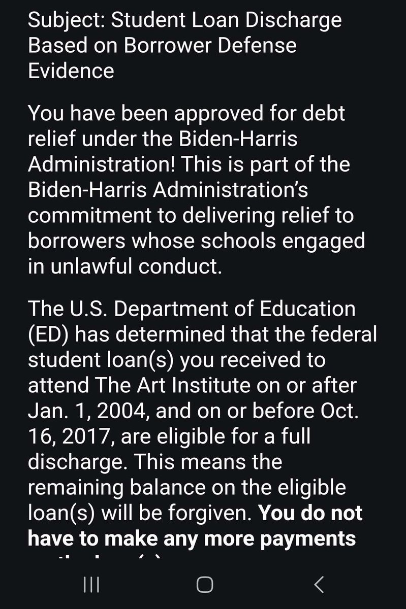ImUrbanSquatch's tweet photo. Soooo
I GOT MY STUDENT LOANS FORGIVEN! Fuck you Art Institute. You’re nothing but a scam.
#Studentdebt #forgivestudentdebt #theartinstitute #fuckartinstitute #scamschool https://t.co/1Bhsv99wBv